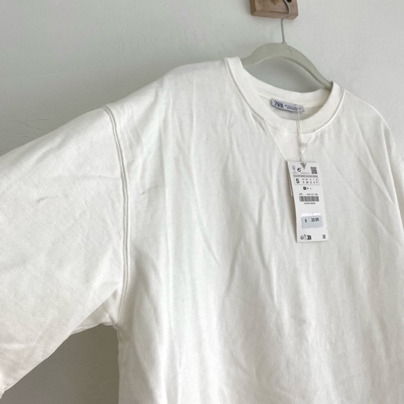 Zara short sleeve interlock sweatshirt - Picture 10 of 16